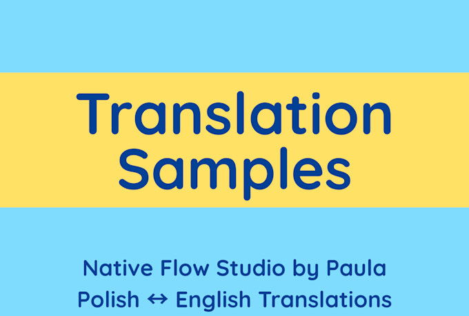 translate english and polish texts naturally and accurately